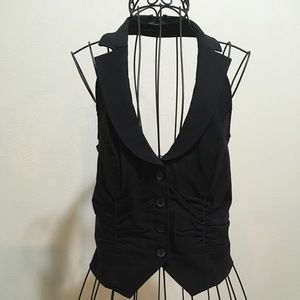 Black vest top